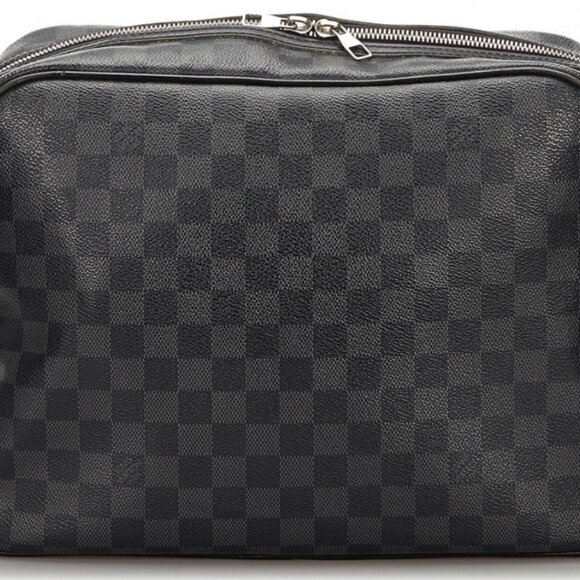 LOUIS VUITTON  Sac Leoh Damier Graphite Messenger Bag Black - Picture 3 of 3